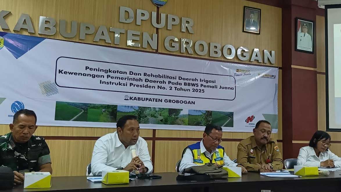 Grobogan Ajukan Rp 17 M untuk Perbaikan 7 Saluran Irigasi, Mana Saja?