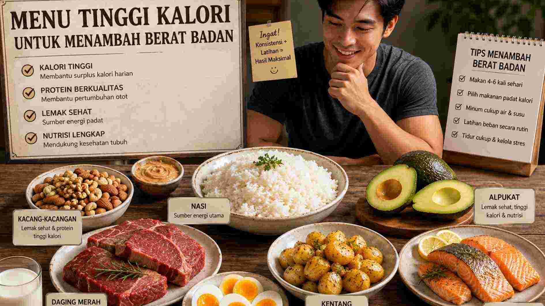 Ketahui, Ini Makanan Tinggi Kalori untuk Menambah Berat Badan