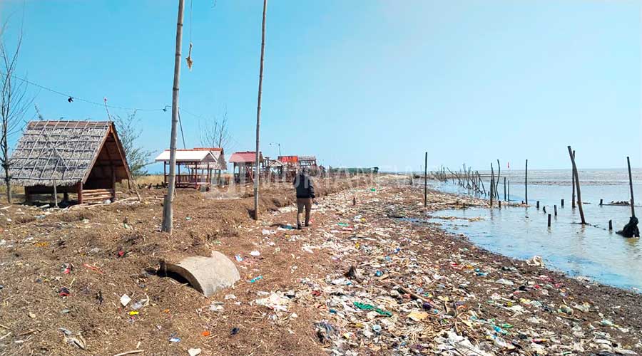 Pantai Bulumanis Kidul Pati Dipenuhi Sampah dan Limbah Tapioka