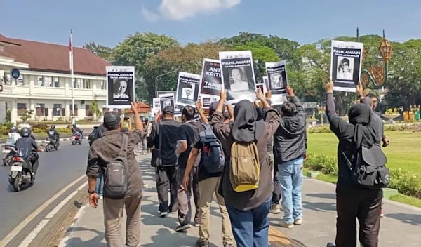 Demo! Wartawan Malang Raya Desak Prabowo Minta Maaf Soal Londo Ireng
