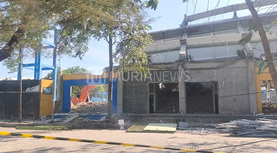 Kurang Sepekan, Pembongkaran Stadion Wergu Wetan Baru 30 persen