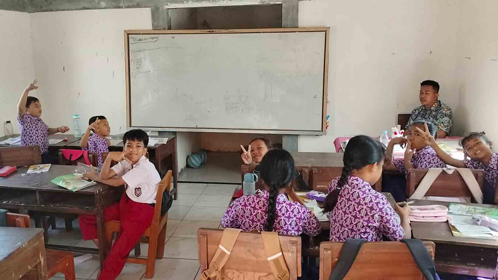 Gedung Direnovasi, Ratusan Siswa SDN Tanggirejo Grobogan Pindah